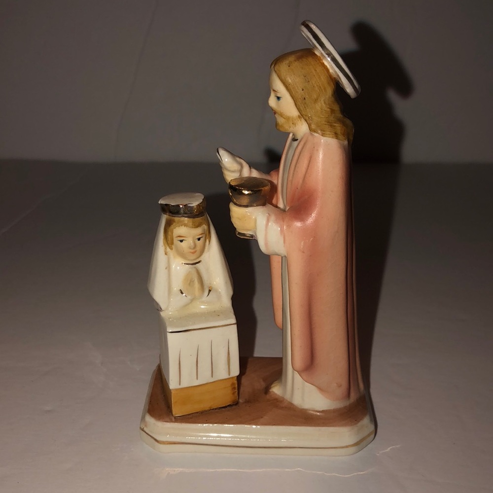 Vintage First Holy Communion Figurine - Sanmyro Japan Figurine